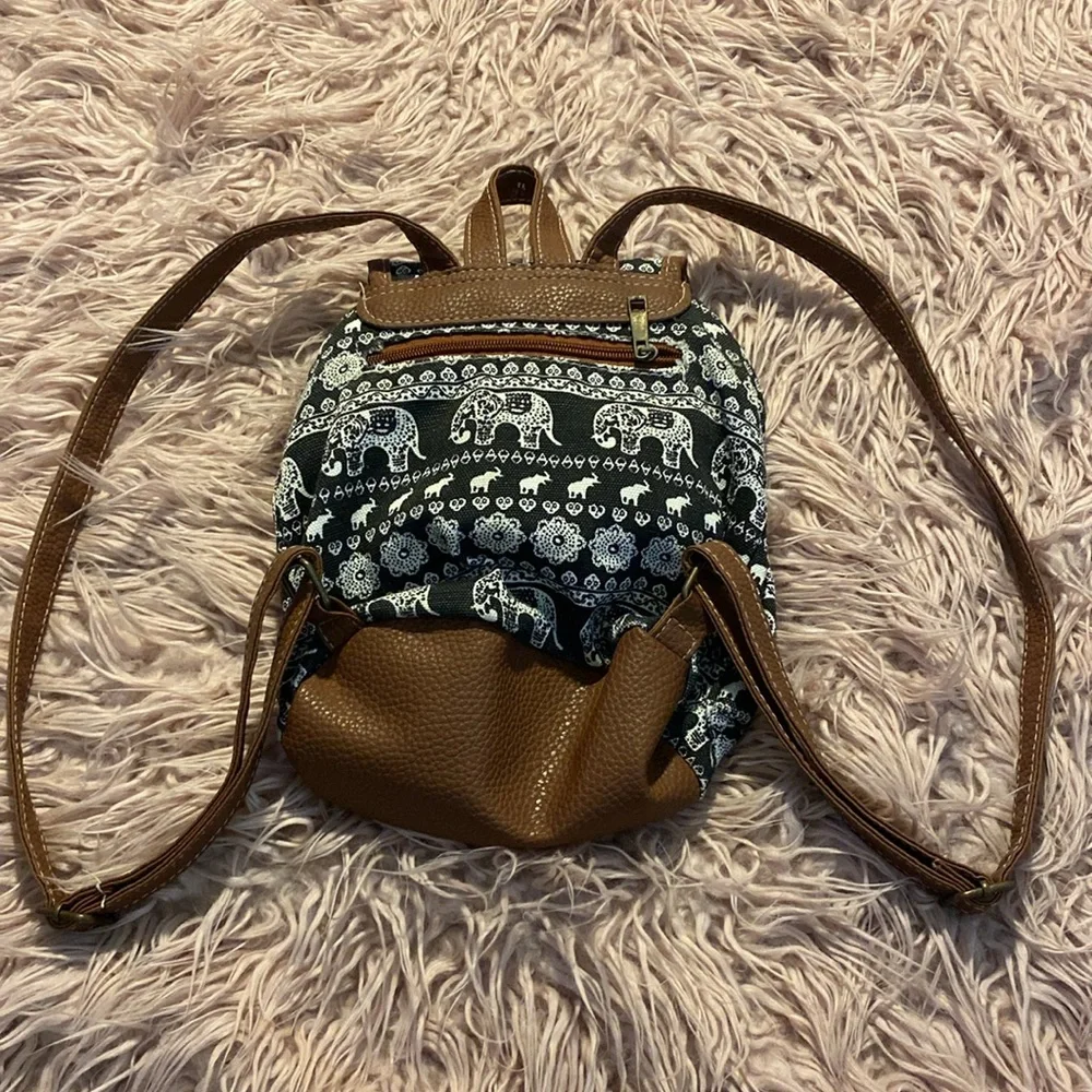 Safari/Zoo Animal Motif Backpack Satchel